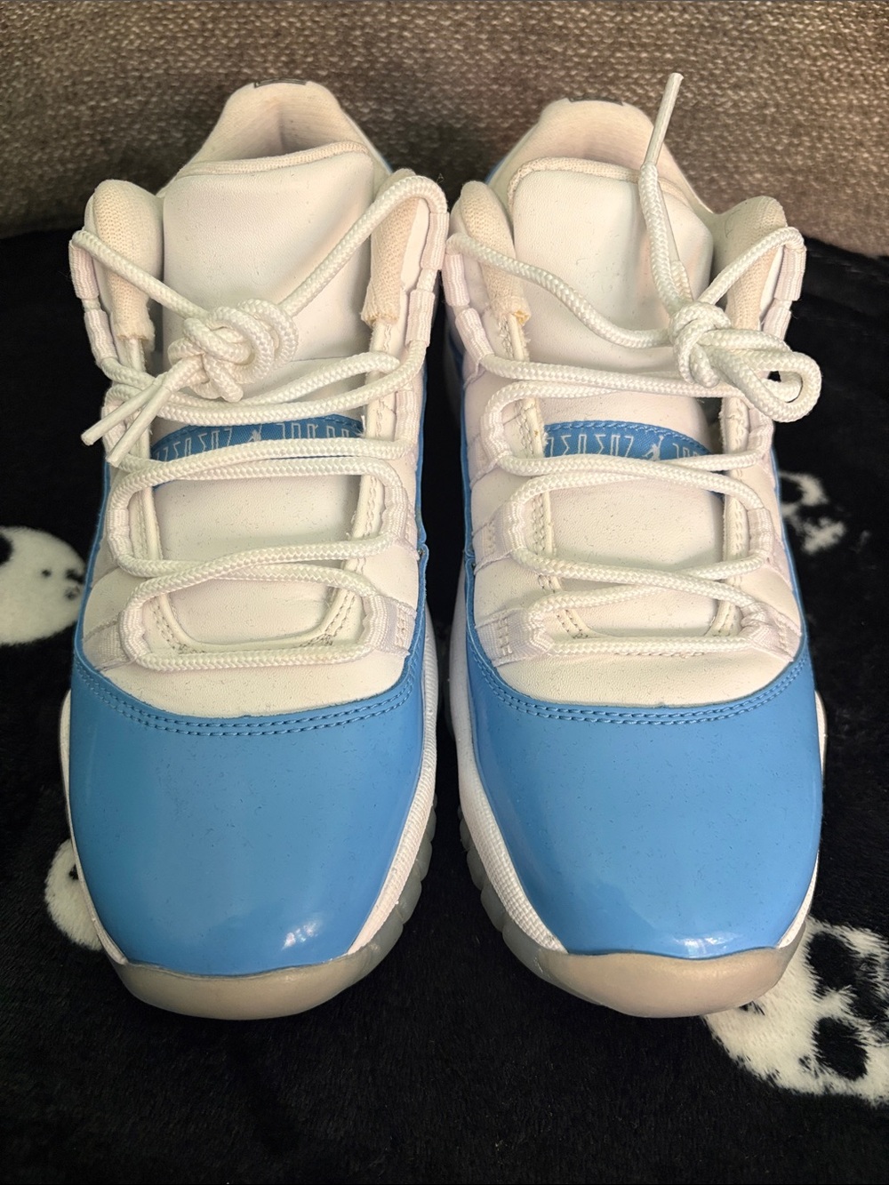 Kids Light Blue and White Jordan 11 Sneakers - Youth